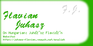 flavian juhasz business card